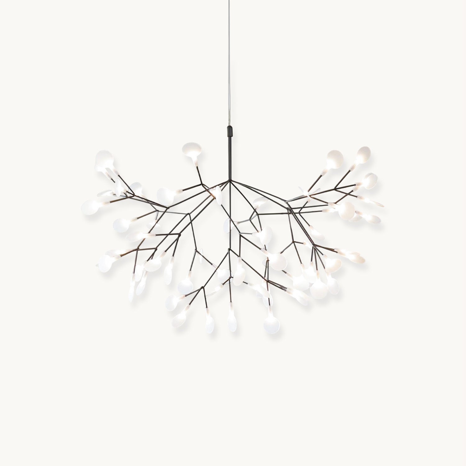 Elegant Firefly LED Chandelier - Modern Crystal Ceiling Light Fixture for Dining Room, Bedroom, Living Room Decor - Energy Saving Dimmable Hanging Light for Home & Office Lighting