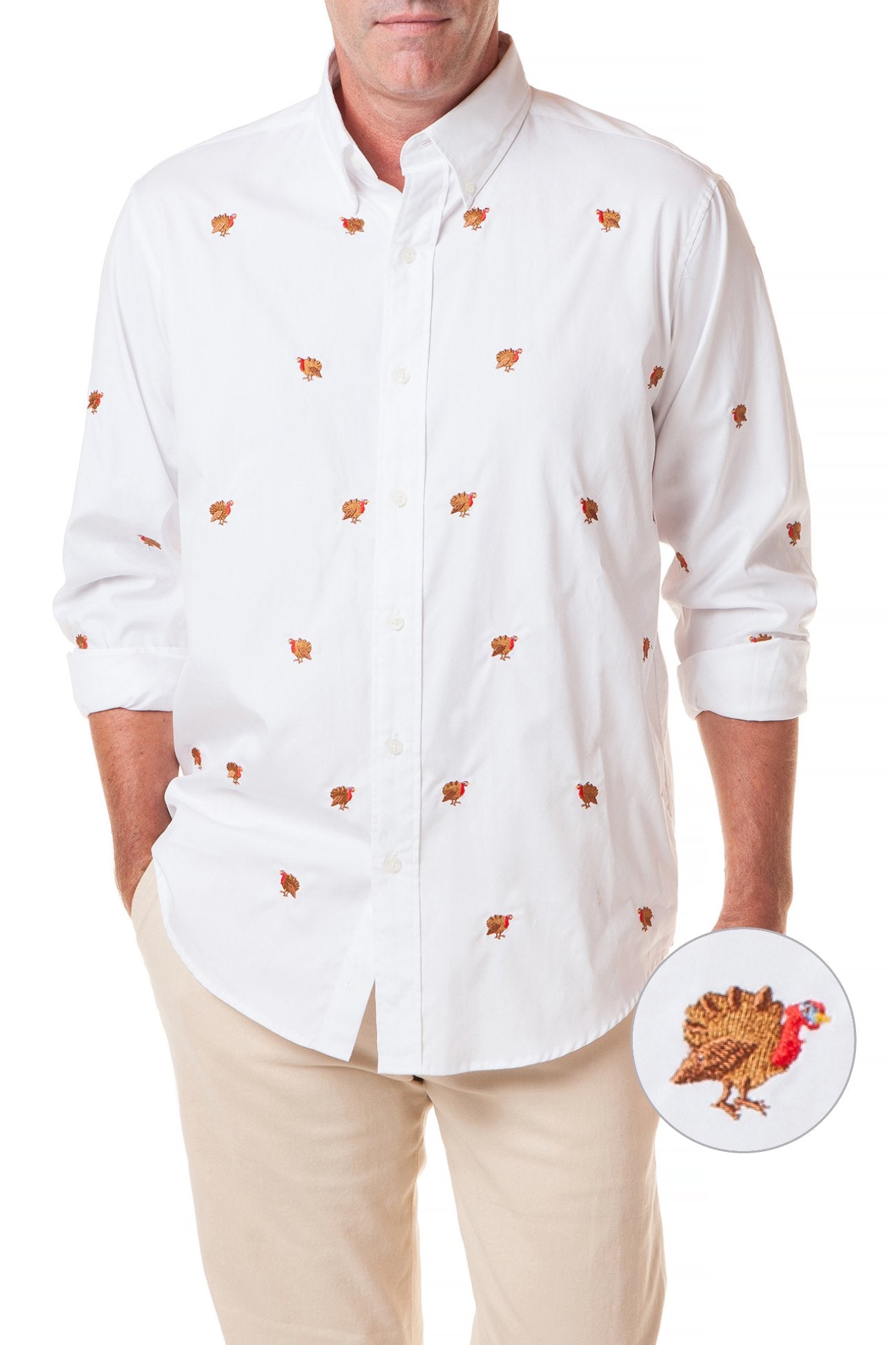 Men's Classic White Oxford Shirt - Straight Wharf Premium Cotton Button Down for Business Casual & Office Wear
