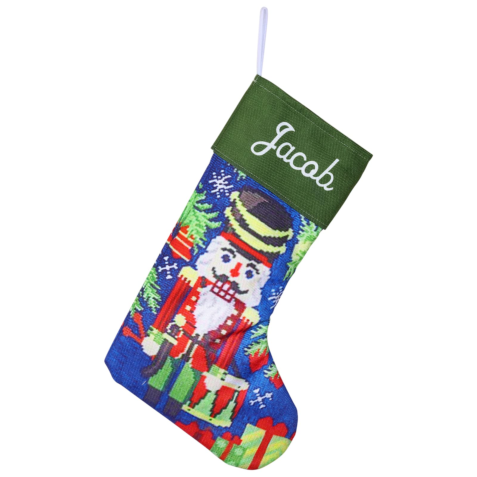 Personalized Christmas Stockings with Name Tags - Large Custom Xmas Stockings for Fireplace Decor, Holiday Party & Family Gifts - Festive Christmas Decorations (Style 7) | Perfect for Fireplace Mantel, Christmas Tree Decor & Cozy Holiday Home Decorating