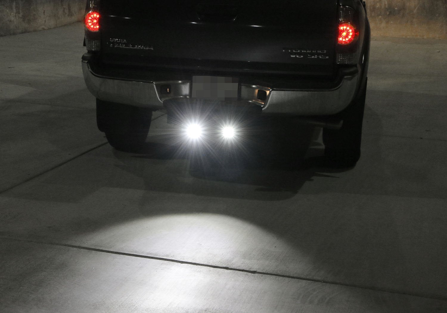 40W CREE LED Pods with Backup Reverse Light & Tow Hitch Brackets for Off-Road 4x4 Truck SUV - Perfect for Night Driving, Camping, and Off-Road Adventures