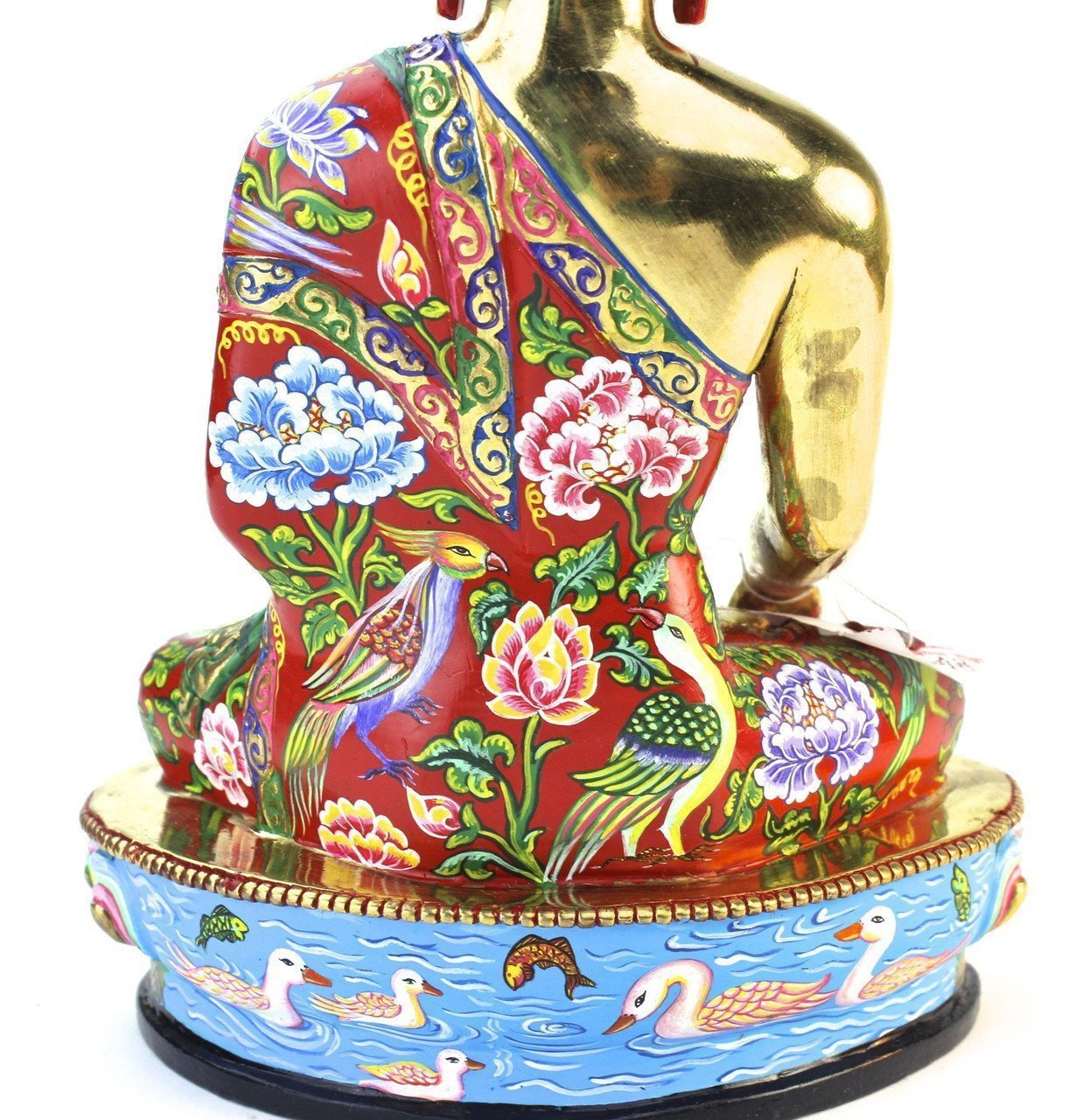 Hand Painted Unique 8.5 Inch Shakyamuni Buddha Statue - Meditation, Yoga, Home Altar & Spiritual Decor