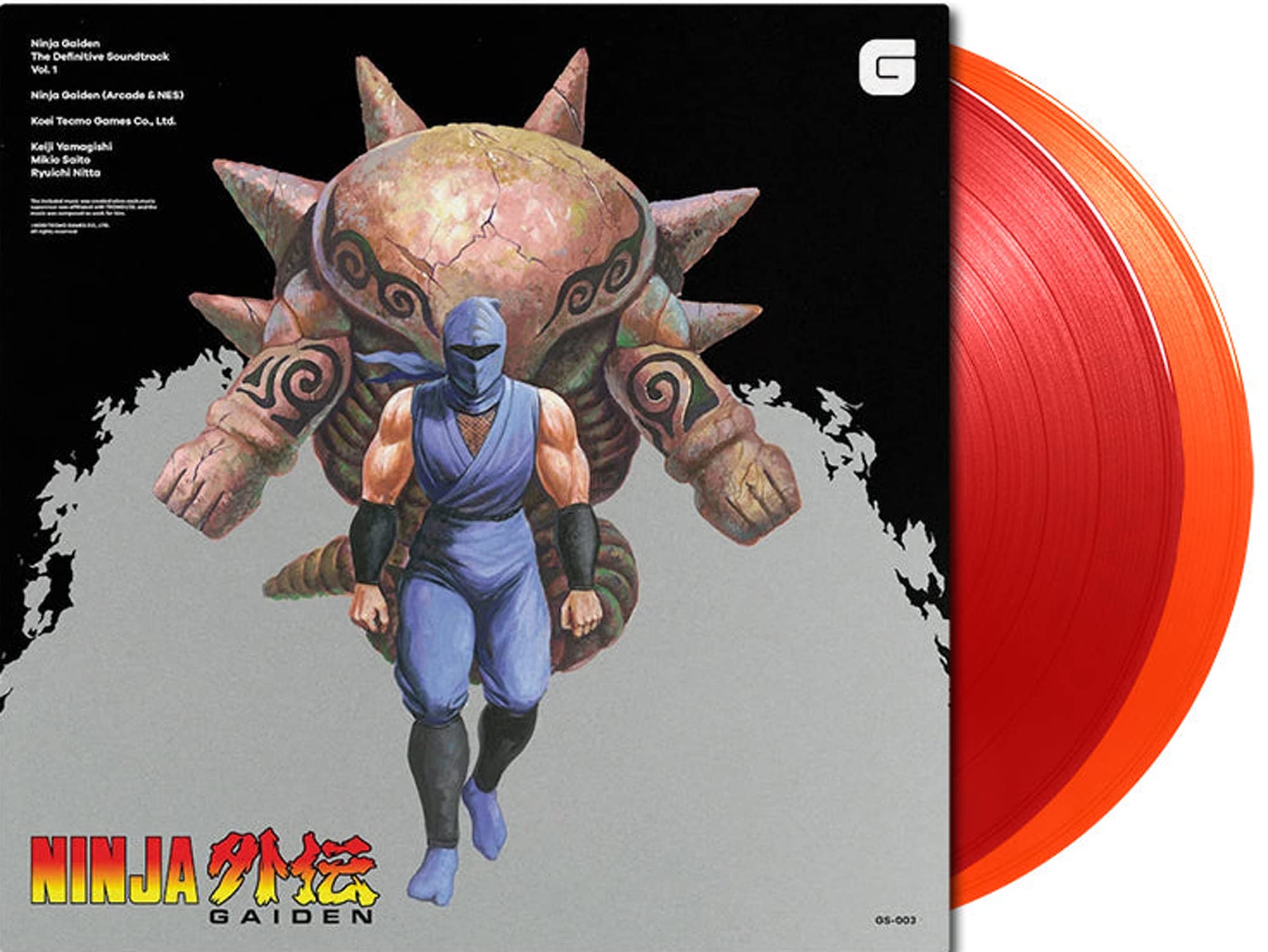 Ninja Gaiden: The Definitive Volume 1 Original Soundtrack - Red & Orange Vinyl Edition | Video Game Music Collector's Item | Perfect for Gaming Sessions & Retro Music Enthusiasts
