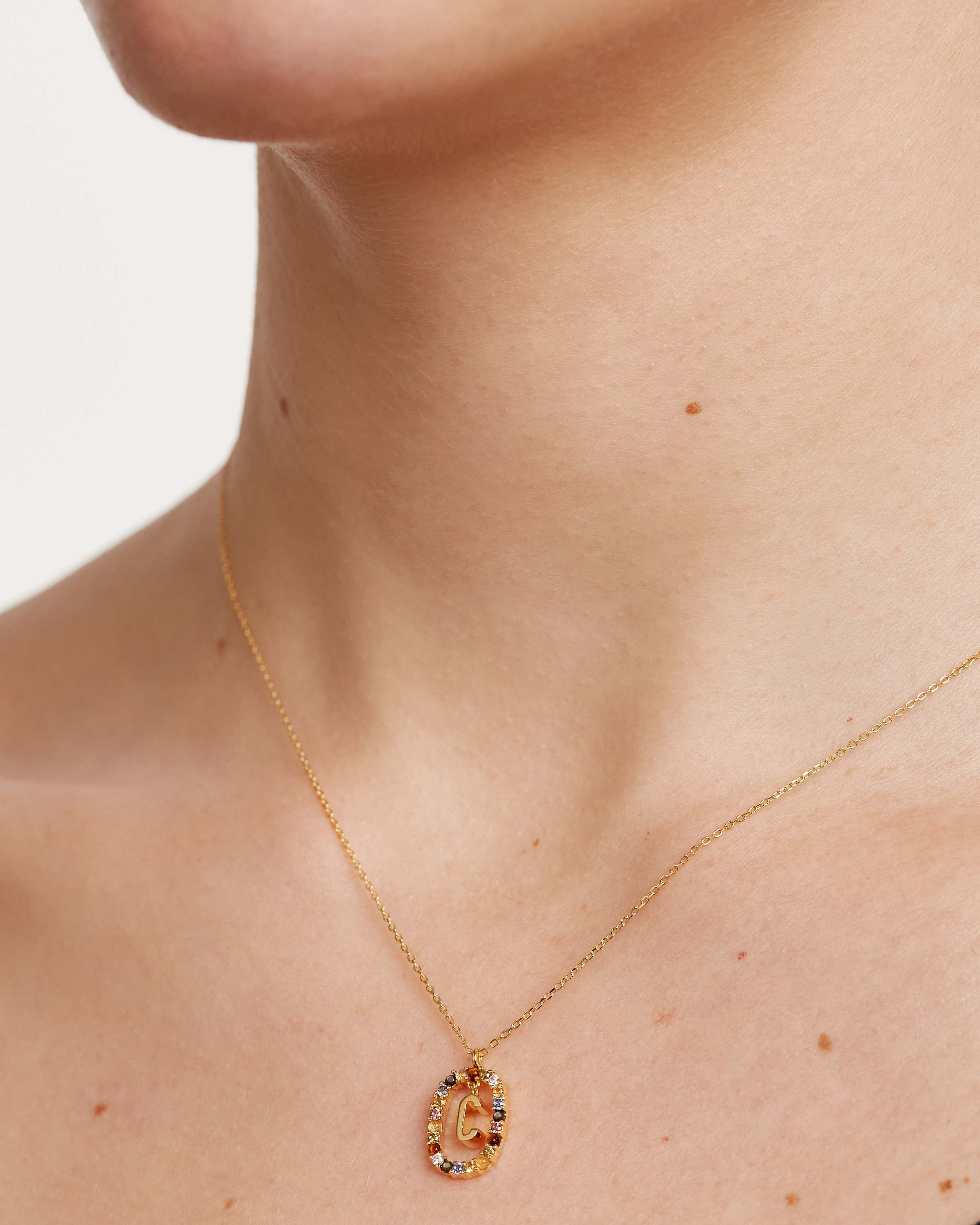 Letter C Necklace for Women - Personalized Initial Necklace, Sterling Silver or Gold Plated, Dainty Alphabet Pendant Jewelry - Perfect Gift for Mom, Wife, Daughter, Birthday, Anniversary, Valentine's Day