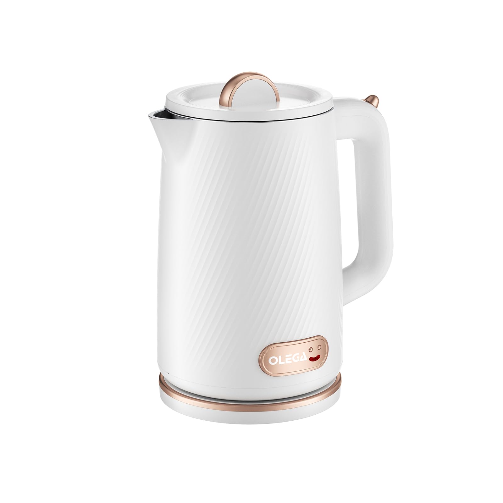 OLEGA 1500W Electric Kettle - 1.8L Stainless Steel Fast Boiling Water Kettle with Auto Shut Off & Boil-Dry Protection - Perfect for Coffee, Tea, and Instant Noodles - Ideal for Home, Office, and Dorm Use