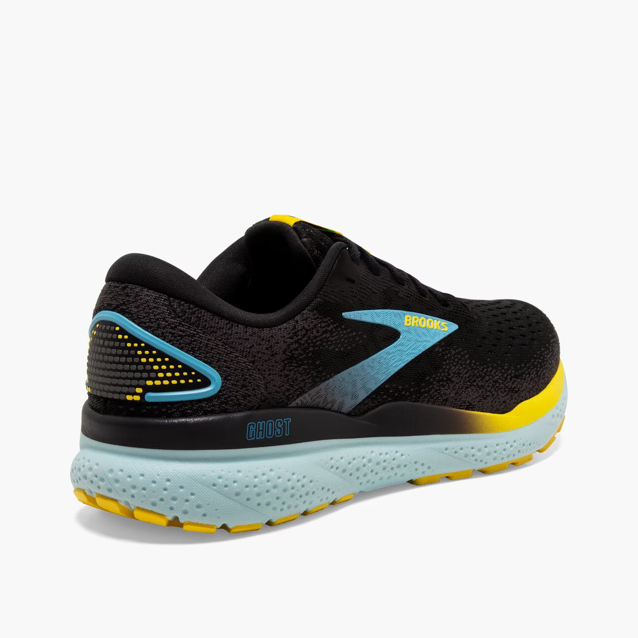 Brooks Men's Ghost 16 Running Shoes - Wide 2E Width in Black/Forged Iron/Blue | Neutral Cushioning for Road Running, Jogging & Marathon Training