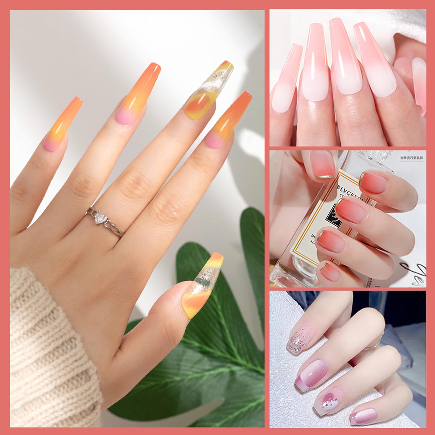 16 Colors Gradient & Solid Nail Powder Set - Vibrant Nail Pigment Palette for Stunning DIY Nail Art | Ombre Glitter Powder for Acrylic, Gel & Dip Nails | Perfect for Salon, Home Manicure & Nail Art Designs