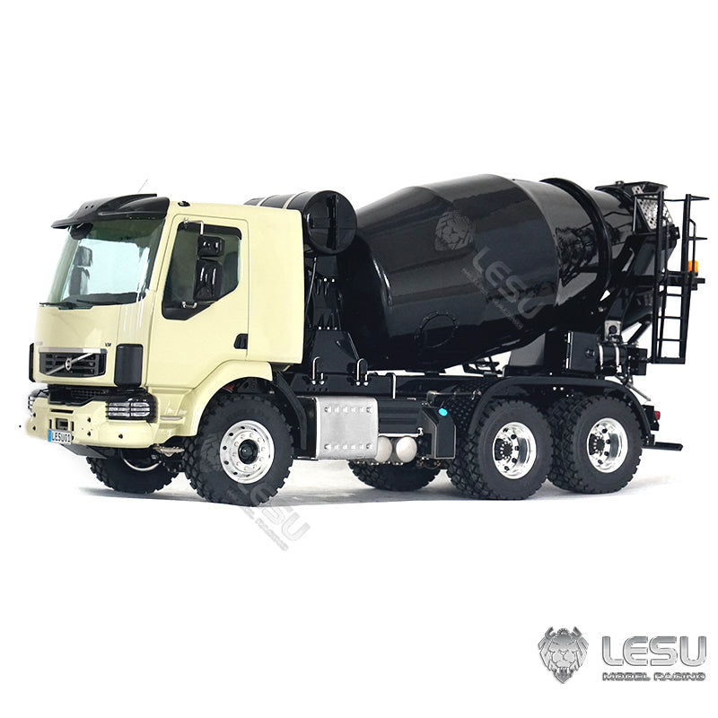 LESU 1/14 Scale 6x6 Metal RC Concrete Mixer Truck with Functional Lights, Sound System & Servo - Ready-to-Run Remote Control Construction Vehicle for Kids & Adults - Perfect for Construction Site Play, RC Hobby Collection & Birthday Gifts