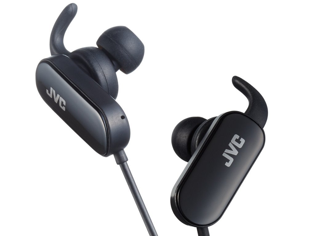 JVC HA-EBT5B Wireless Sports Headphones - Bluetooth Earbuds for Running, Gym & Workout - Sweatproof & Secure Fit - Black