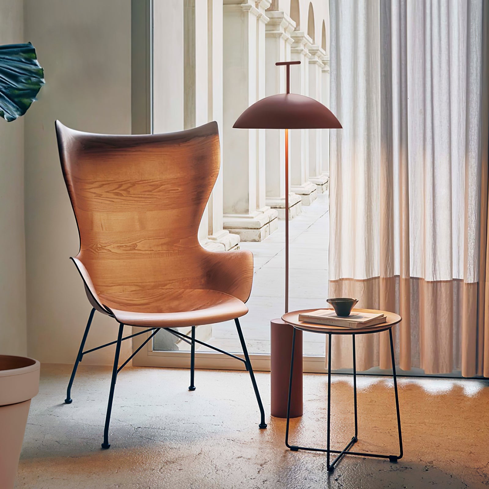 Modern Monolith Dome Floor Lamp - Minimalist LED Standing Light for Living Room, Bedroom & Office - Adjustable Brightness & Warm White Light - Perfect for Reading, Relaxing & Ambient Lighting