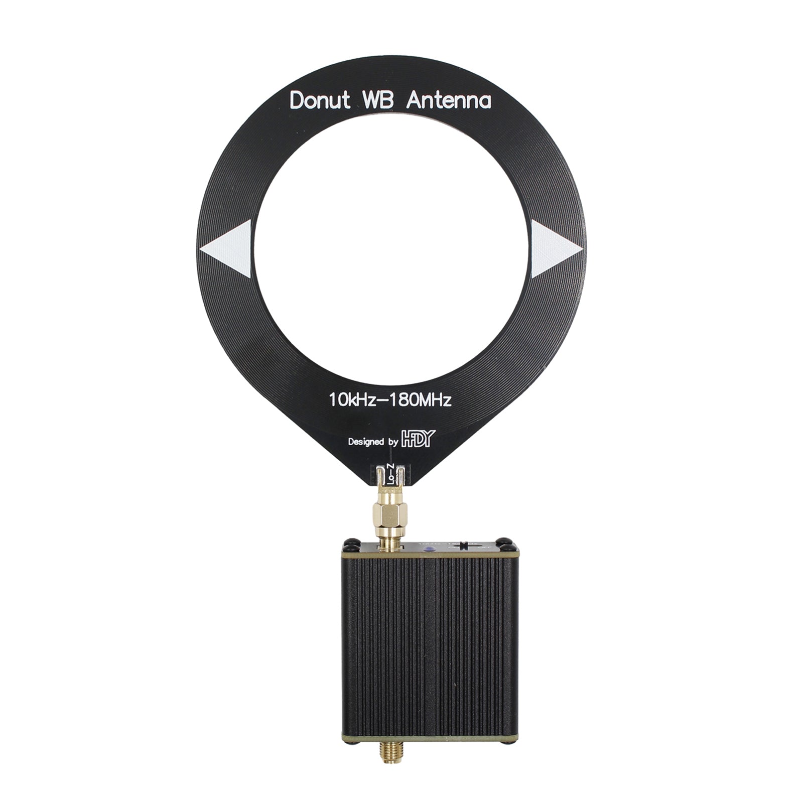 10Khz - 180Mhz Upgraded Donut Broadband Antenna with Low Impedance Converter - High Performance Signal Booster for Ham Radio, CB Radio & Marine Communication