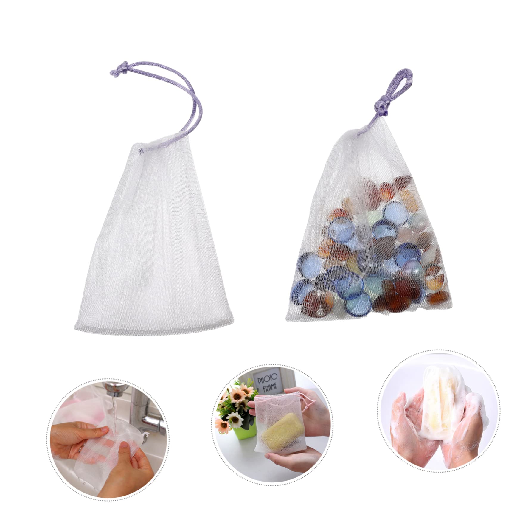 Luxury Shower Soap Bubbler & Foaming Net for Face - Ultra Soft Texture & Quick Dry - Perfect for Spa Day, Sensitive Skin Care & Relaxing Bath Time