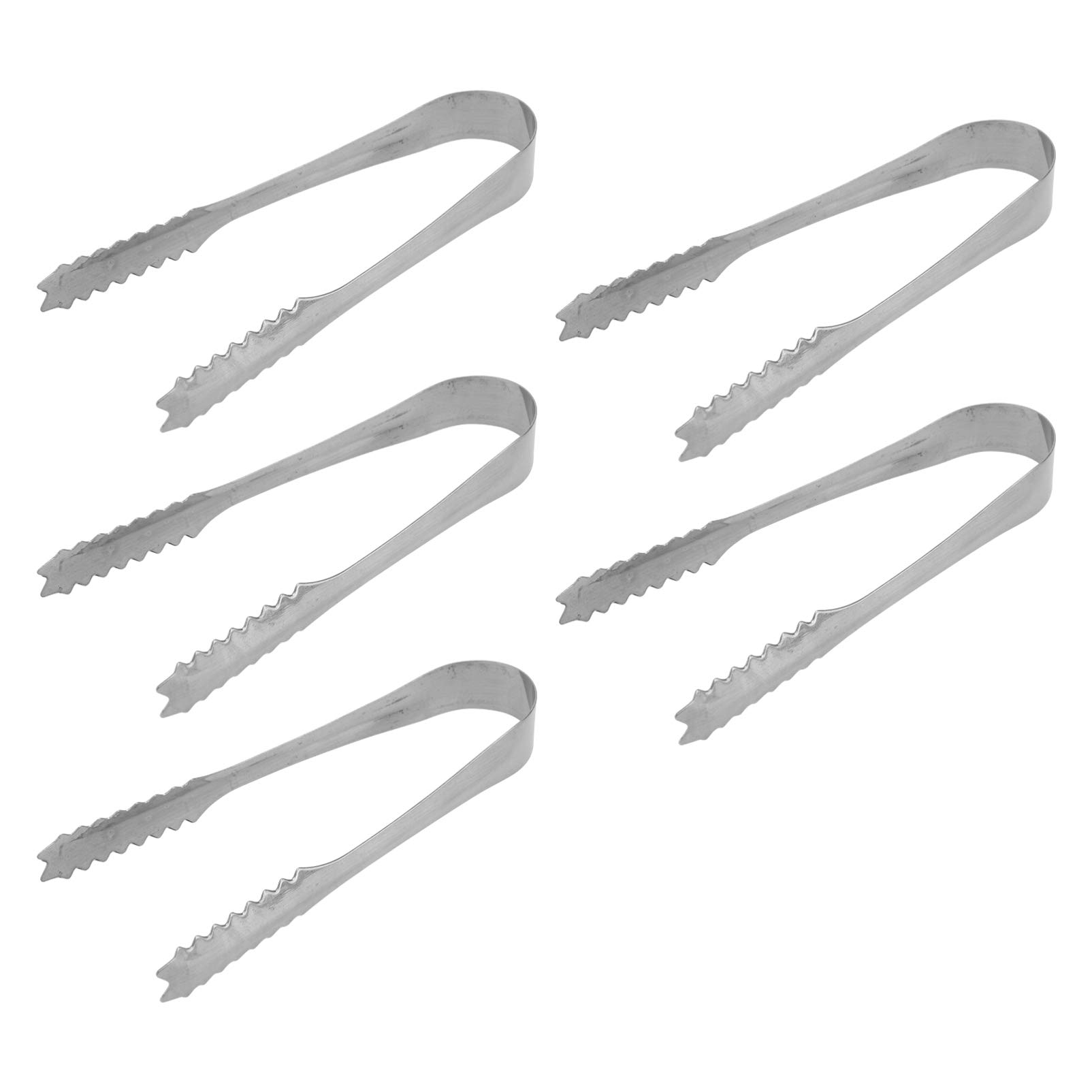 5Pcs 430 Stainless Steel Kitchen Tongs for Cooking & Serving