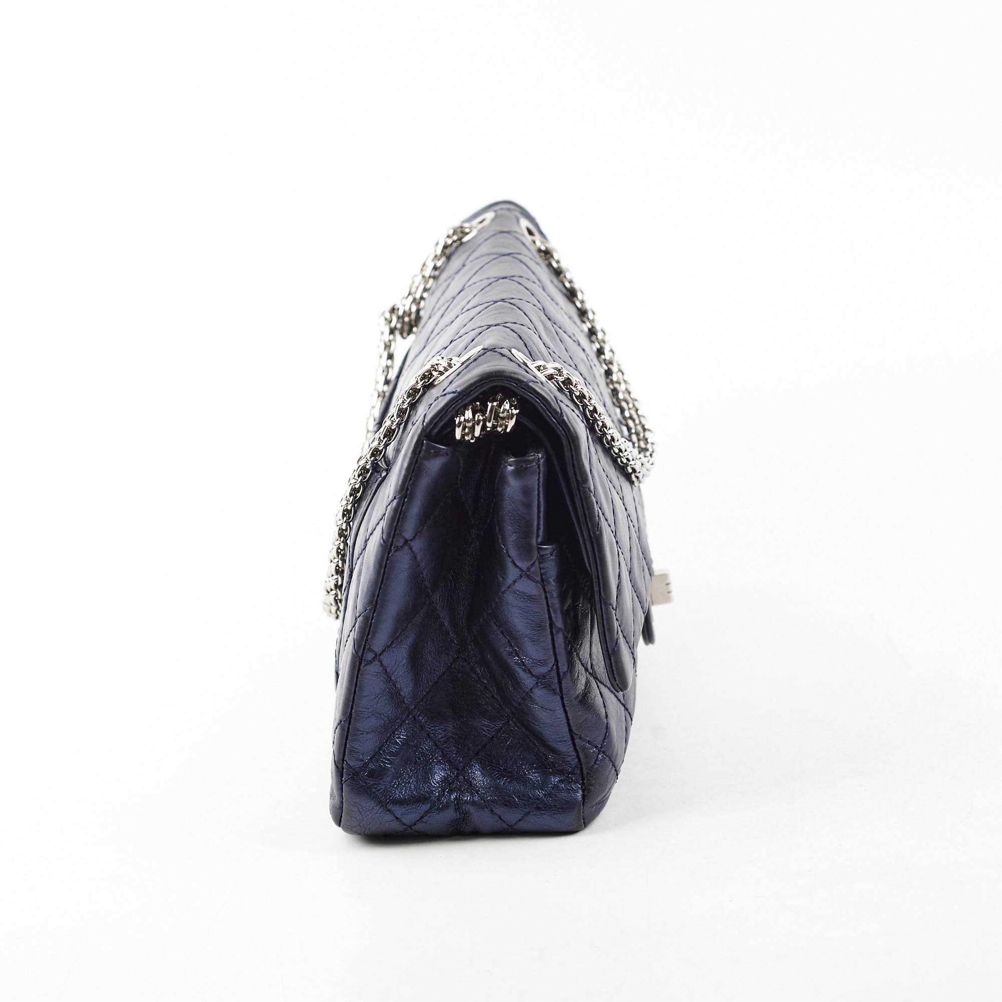 Chanel Reissue 226 Handbag in Metallic Blue - Classic Flap Bag Series 12 | Luxury Leather Shoulder Bag for Women | Perfect for Evening Events, Date Nights & Special Occasions