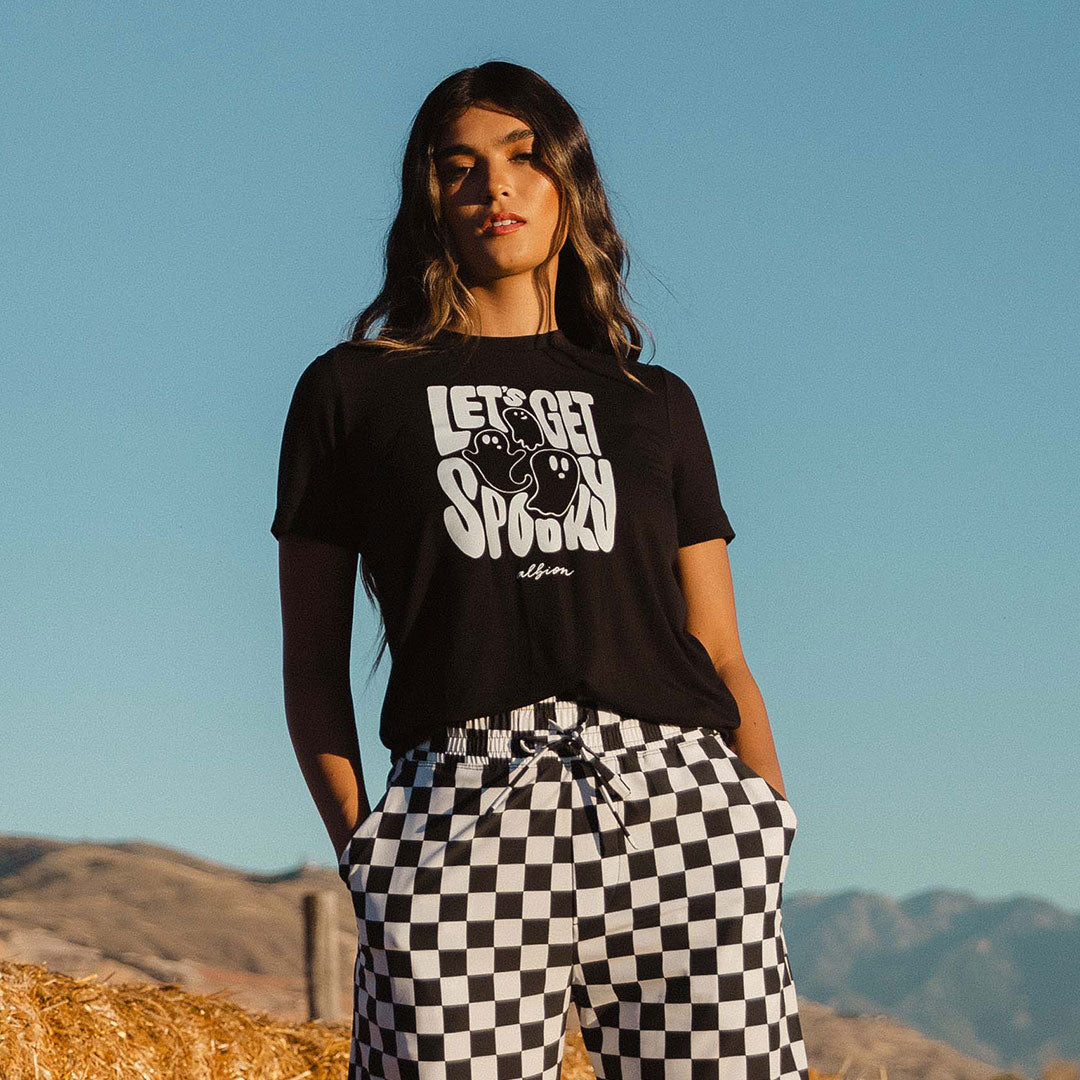 Spooky Black Basic Tee - Soft Cotton T-Shirt for Men & Women | Casual Wear, Halloween Outfits & Everyday Comfort