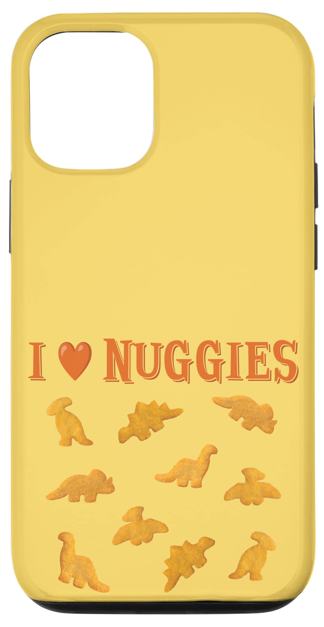 iPhone 12/12 Pro Dino Chicken Nuggets Dinosaur Phone Case - Trendy Protective Cover for iPhone 12 & 12 Pro - Perfect for Fast Food Lovers & Dinosaur Enthusiasts | Great for Daily Use, Parties & Gifts