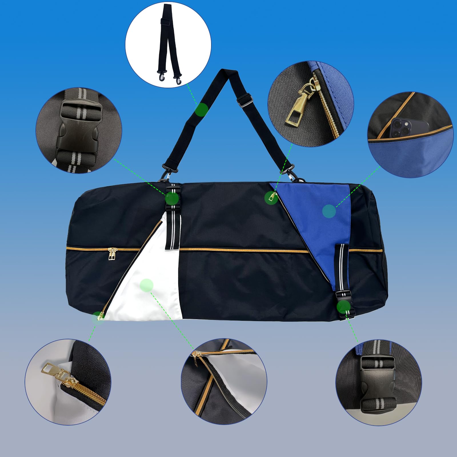Skateboard Backpack - Adjustable Shoulder Straps Portable Skate Bag for Men & Women - Perfect for Skateboarding, Commuting, and Outdoor Sports Activities