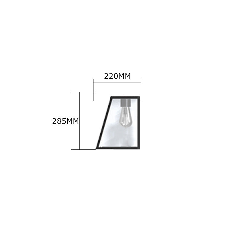 Apsley 1Lt Outdoor Bulkhead Light - Galvanized Steel Waterproof Wall Light for Patio, Garden, Garage & Exterior Security Lighting