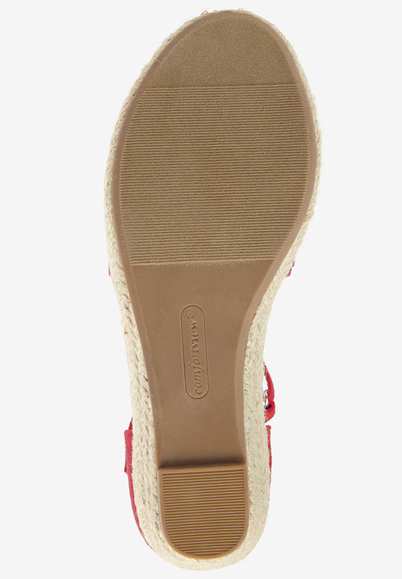 Comfortview Women's Wide Width The Charlie Espadrille Flats - Breathable Slip-On Summer Shoes for Casual Outings & Beach Vacations