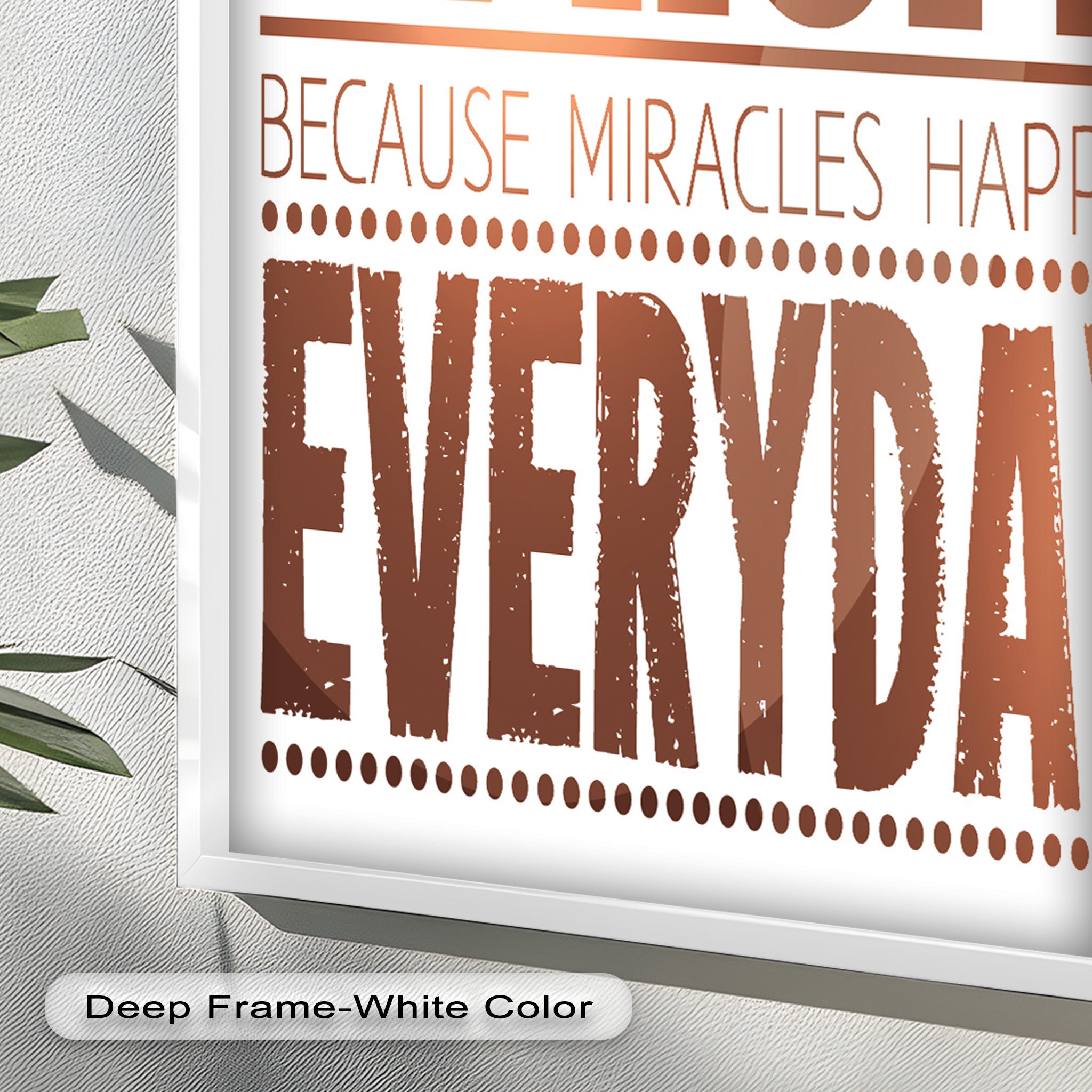 Inspiring 'Believe in Hope' Motivational Oil Painting - Uplifting Wall Art for Home, Office & Meditation Space