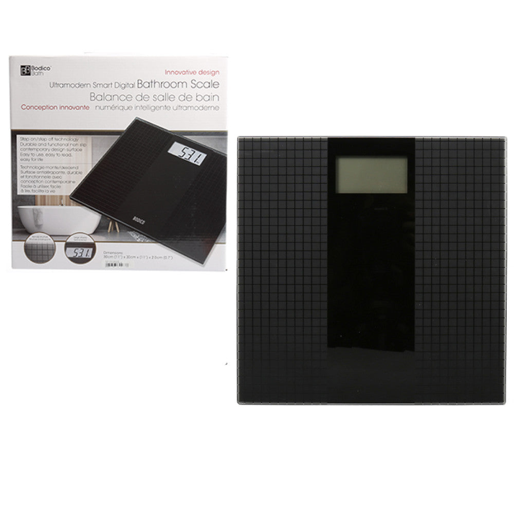 BODICO Digital Bathroom Scale - High Precision Body Weight Scale with LCD Display, Step-On Technology - Perfect for Home, Gym, and Health Tracking