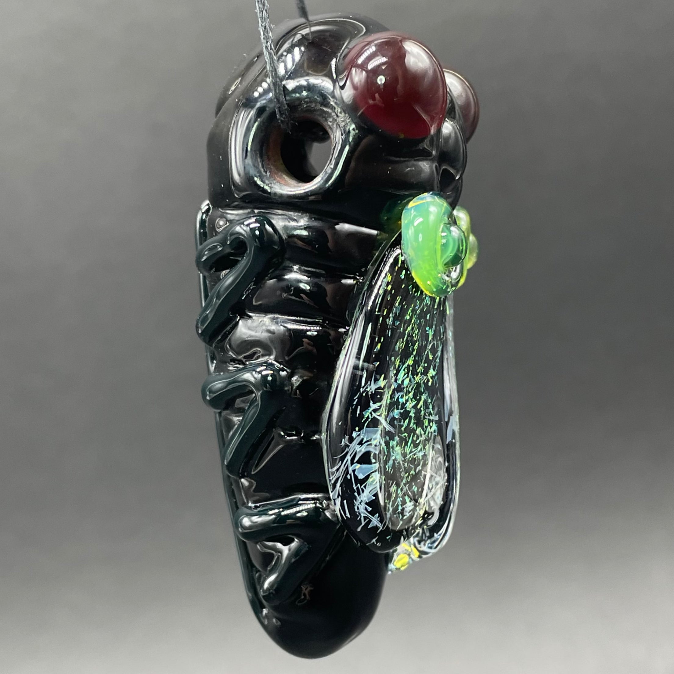 Handmade Cicada Pendant Necklace - Sterling Silver 925 Jewelry for Women - Nature-Inspired Insect Accessory for Boho, Gothic & Everyday Wear