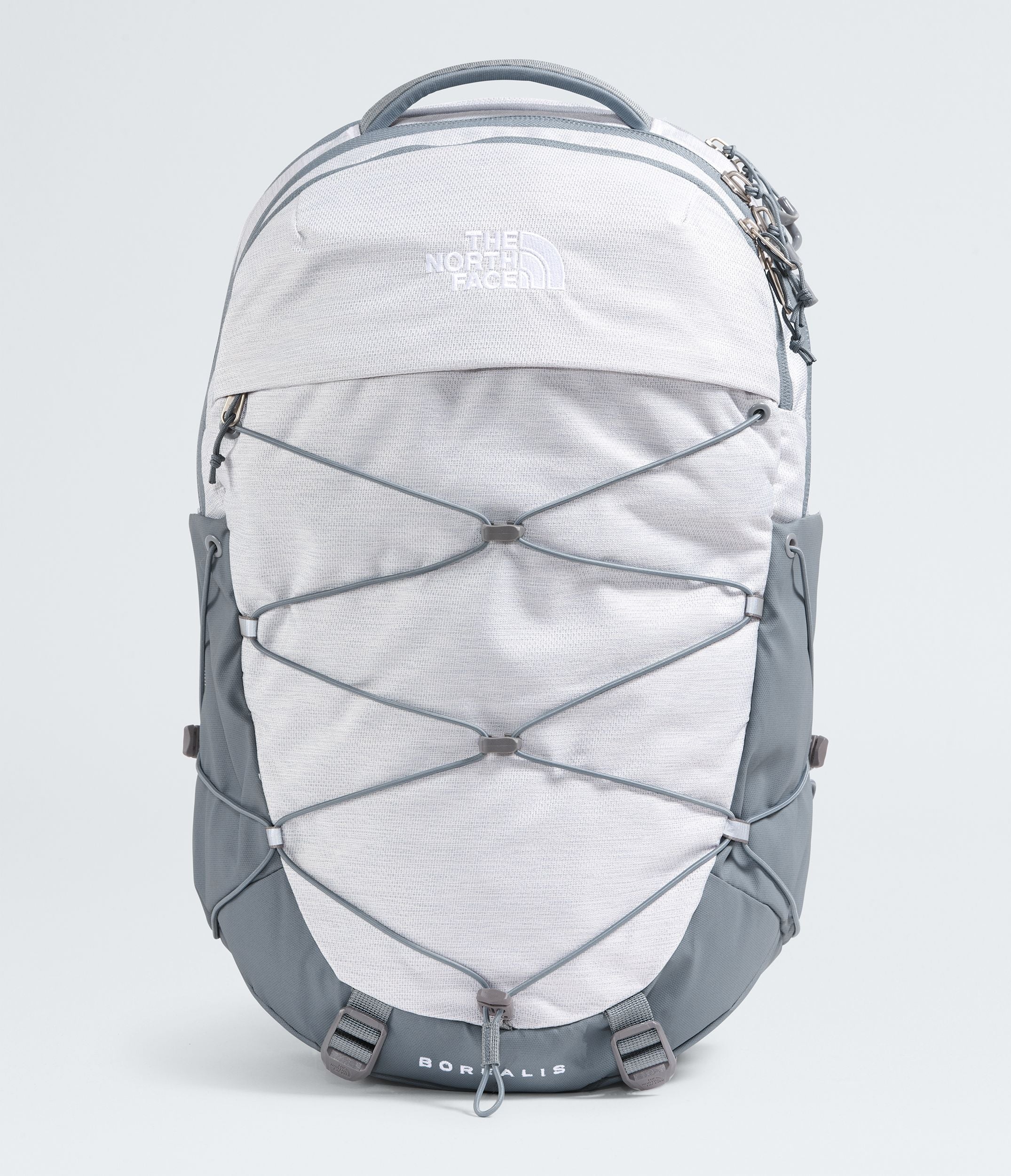 TNF White Metallic Mélange/Mid Grey-NPF