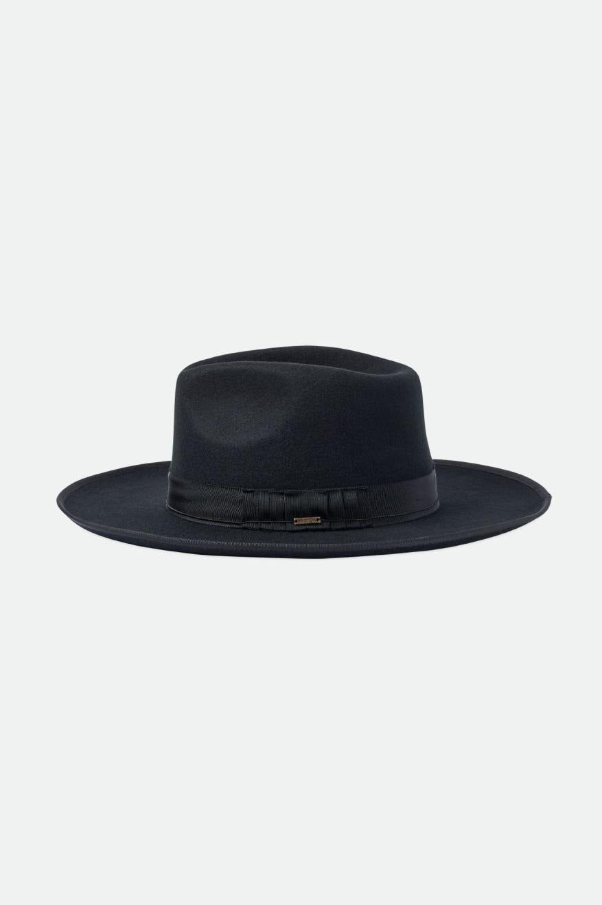 Stylish Reno Fedora Hat for Men & Women - Classic Black Fedora with Wide Brim - Perfect for Outdoor Events, Weddings, and Fashion Accessories