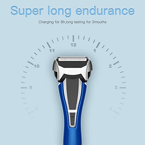 Best Electric Razor for Men - USB Rechargeable Wet & Dry Shaver with Washable Beard Trimmer - Long Lasting Cordless Shaving Machine for Travel, Gym & Daily Grooming