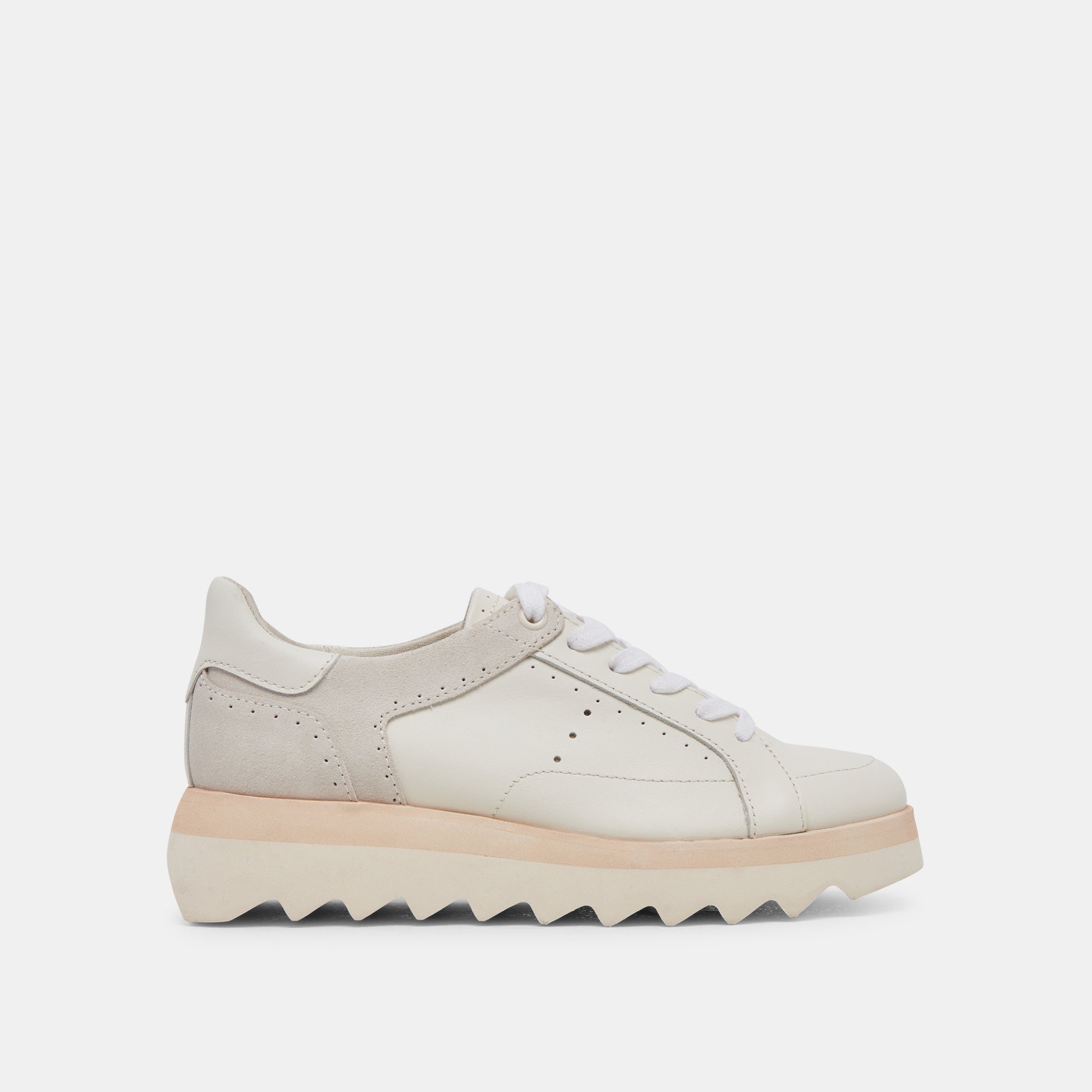 JORGIE White Leather Sneakers for Women - Comfortable Casual Walking Shoes for Everyday Wear, Gym, and Travel