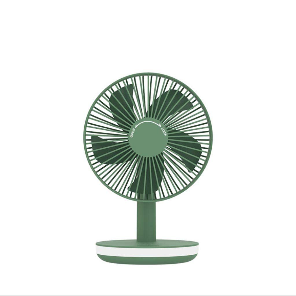 GorNorriss LED Mute USB Desktop Fan - 3 Speed Adjustable Portable Electric Cooling Fan for Home, Office & Travel | Perfect for Work Desks, Bedside Tables & Outdoor Activities
