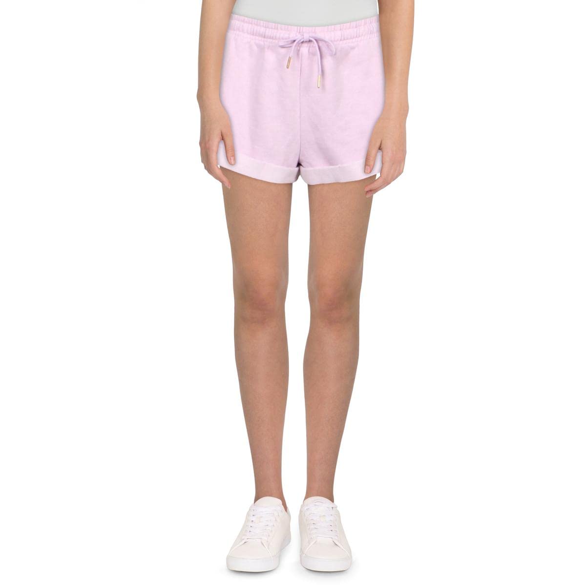 We Wore What Women's Cozy Comfortable Shorts - Soft Stretchy Lounge Shorts in Purple, Size M | Perfect for Yoga, Lounging & Summer Outfits