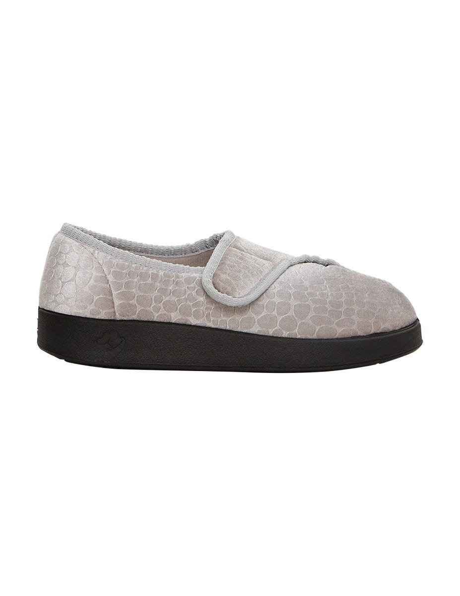 Women's Extra Wide Comfort Slippers with Easy Closure - Cozy Non-Slip House Shoes for Relaxing at Home, Indoor & Outdoor Wear