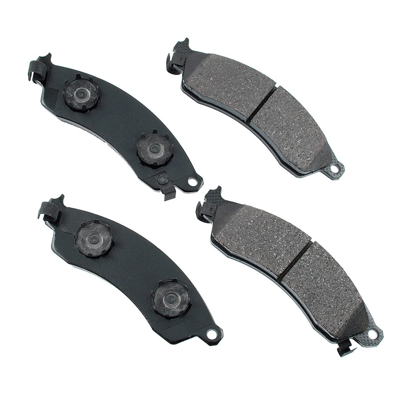 Akebono ProAct ACT412 Ceramic Disc Brake Pads - Low Noise, Dust-Free Performance for Smooth Braking | Perfect for Daily Commuting, Highway Driving & Stop-and-Go Traffic
