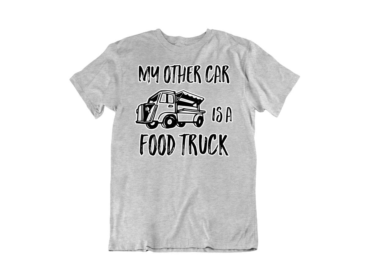 Funny 'My Other Car is a Food Truck' Novelty Cotton T-Shirt for Food Lovers | Comfortable Casual Wear for Foodies, Chefs & Truck Enthusiasts | Great Gift for Restaurant Workers & Culinary Students