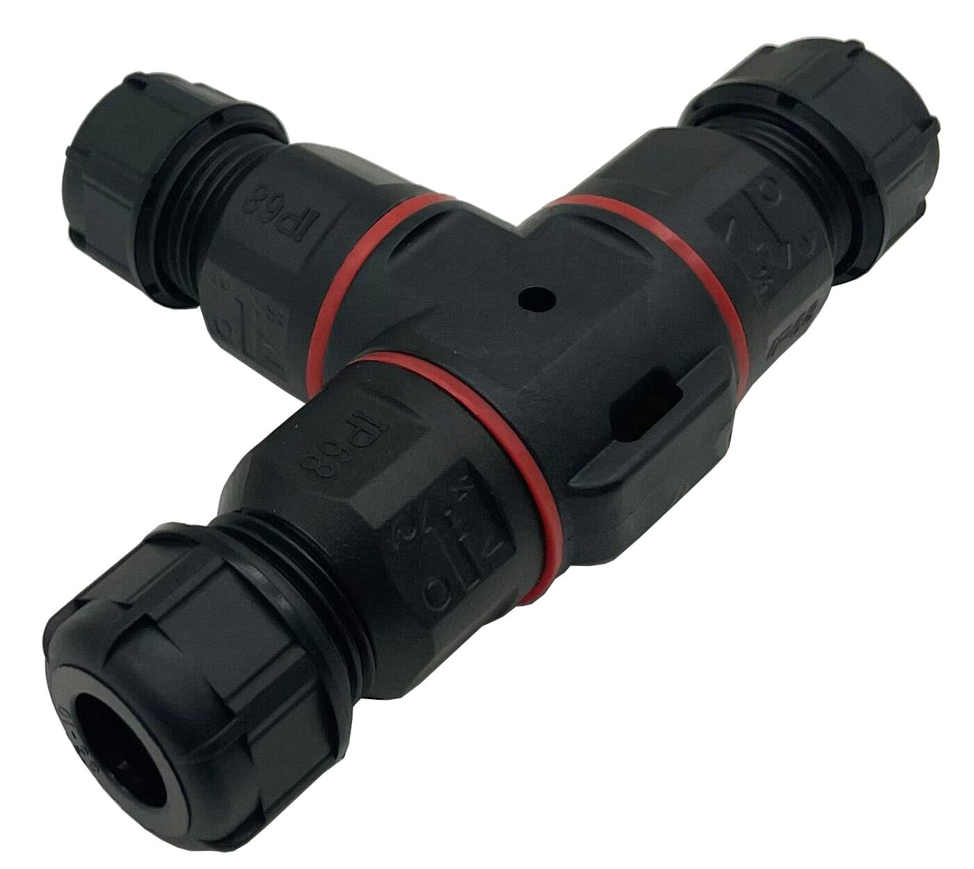 3 Way IP68 Waterproof Electrical Junction Box Connector - 4 Pin Outdoor Cable Connector for Ø5mm-10mm Cables | Weatherproof Electrical Enclosure for Outdoor Lighting, Garden & Marine Applications