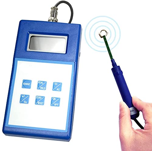 YJINGRUI Digital Gauss Meter - 0-200mT to 2000mT AC/DC Magnetic Field Tester with Metal Probe | Surface Magnetic Flux Measurement Tool for Industrial, Laboratory & Electronics Repair Scenes