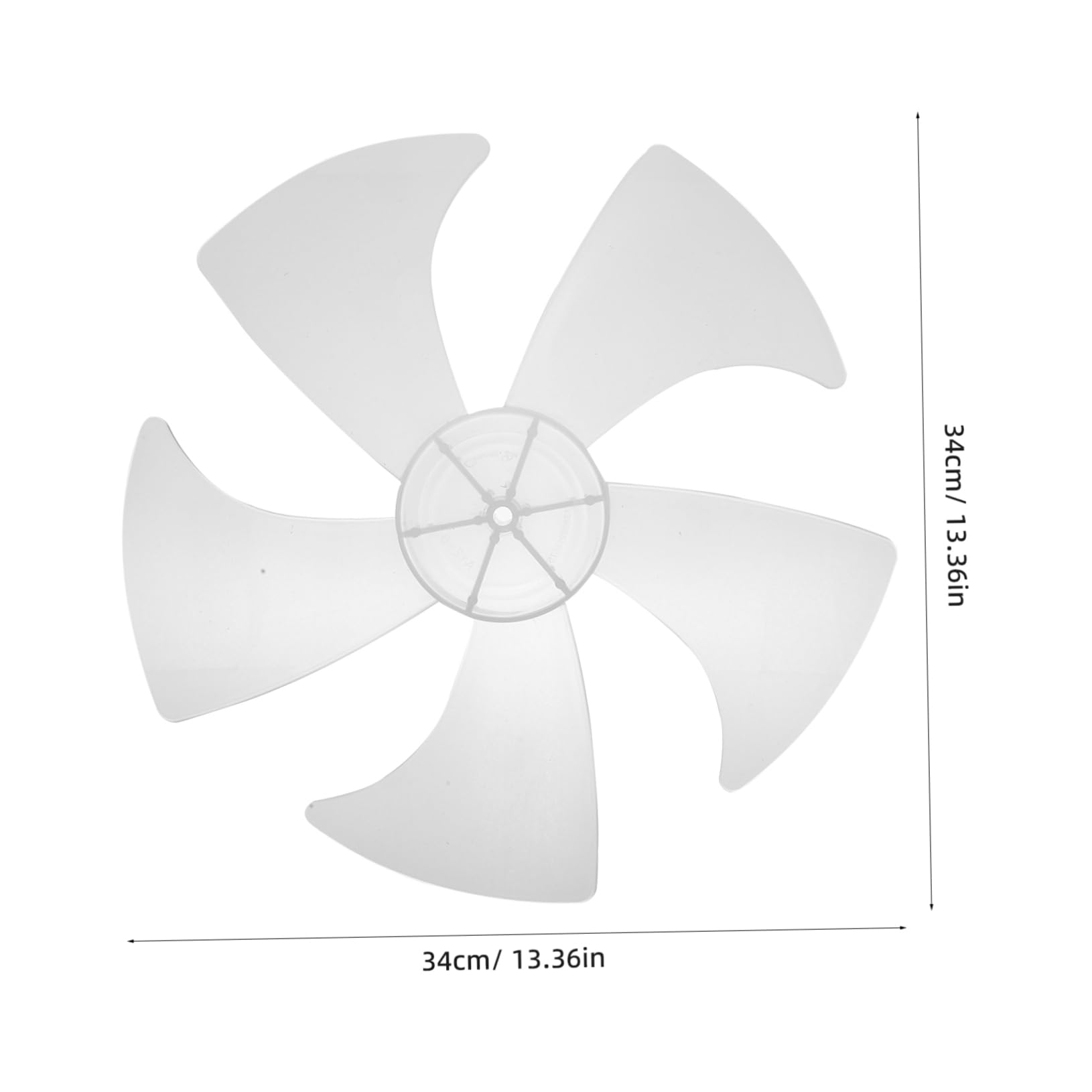 DOITOOL 14-Inch Universal Replacement Fan Blades for Floor & Table Fans - Durable Plastic Pedestal Fan Blades - Electric Fan Leaves Supply - Perfect for Home, Office, and Outdoor Cooling