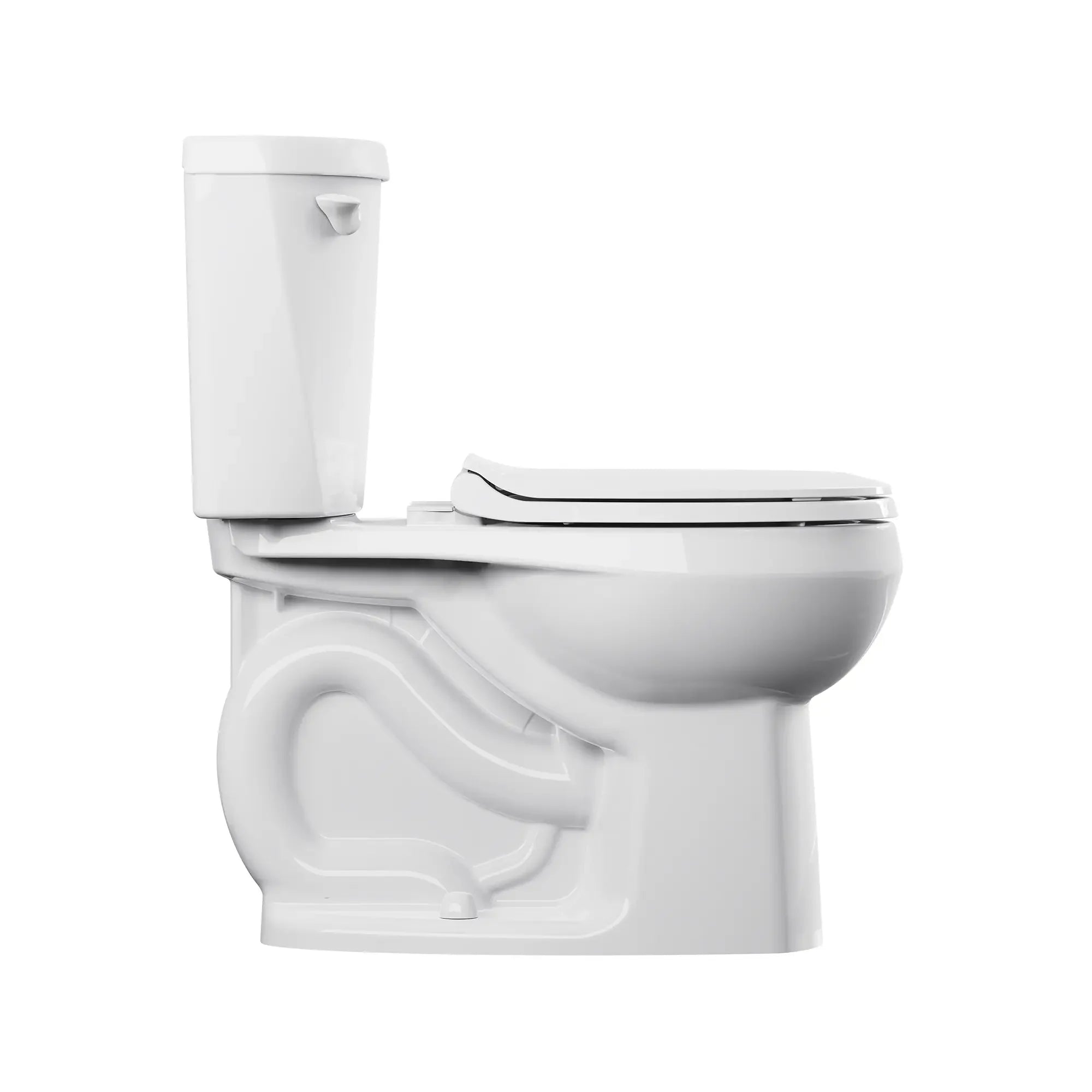 Colony® 3 Two-Piece 1.28 GPF/4.8 LPF Round Front 10-Inch Rough-In Toilet Without Seat - Water-Efficient Bathroom Solution for Small Spaces & Modern Homes