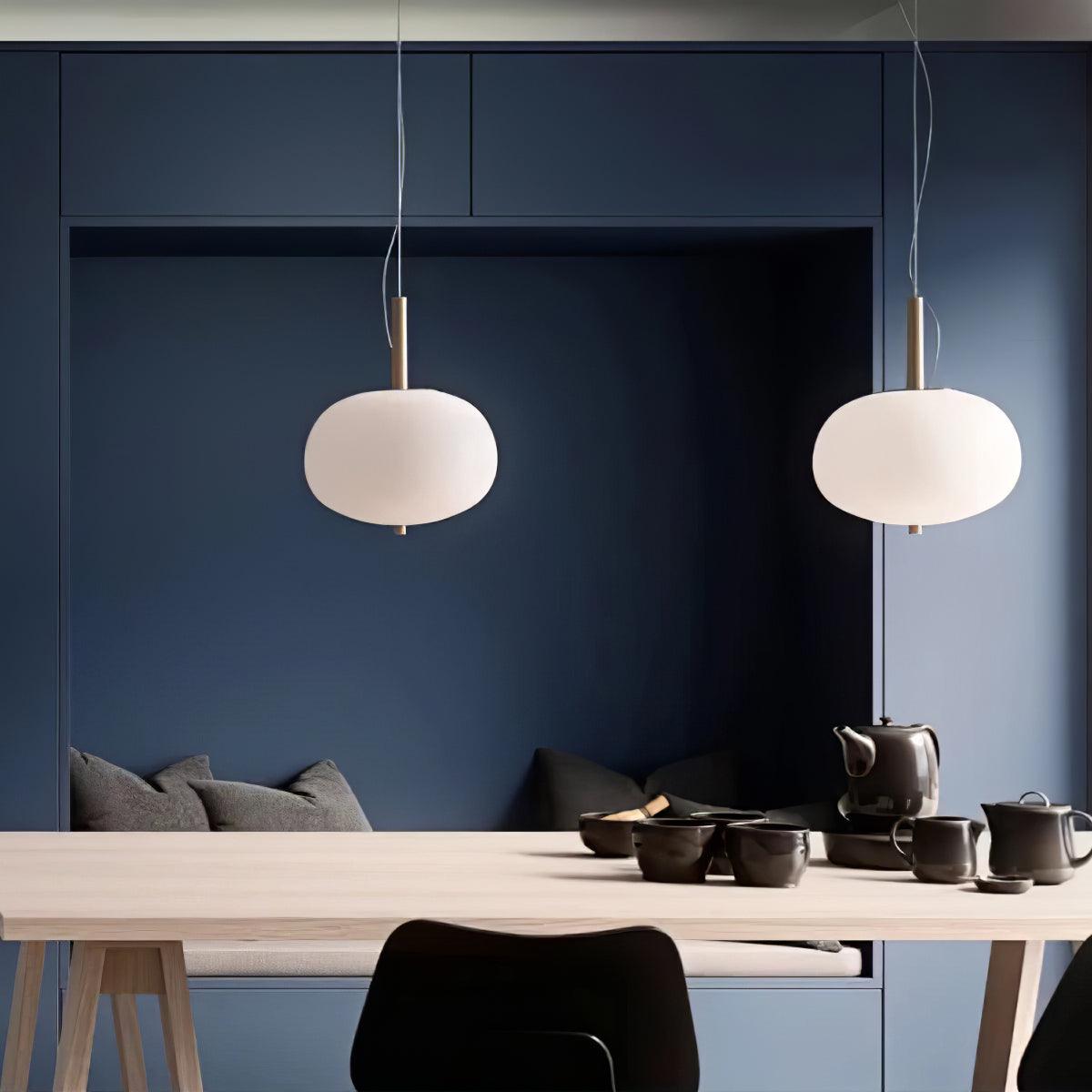 Ilargi Pendant Light - Modern Moon-Shaped Hanging Light Fixture for Dining Room, Kitchen Island, Bedroom & Living Room Decor