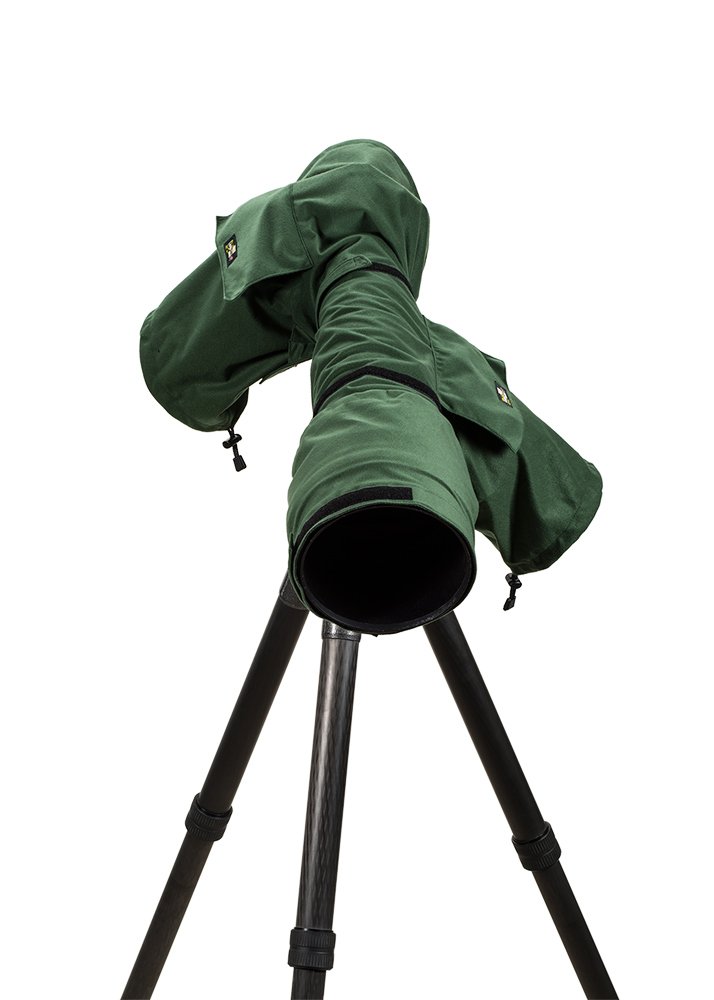 LensCoat LCRC2PGR RainCoat 2 Pro Camera Lens Cover - Waterproof Green Protective Sleeve for DSLR & Mirrorless Lenses - Perfect for Outdoor Photography in Rainy Weather