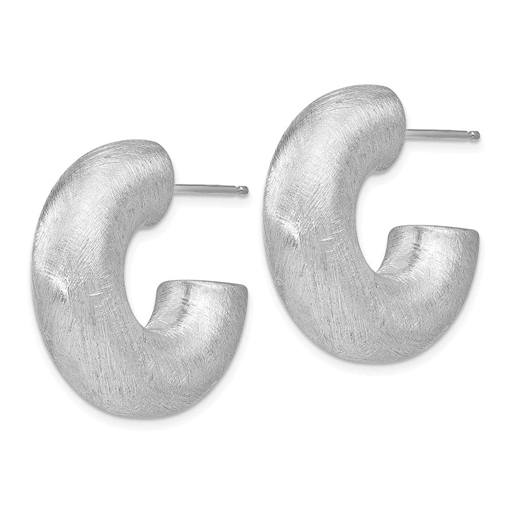 925 Sterling Silver Hoop Earrings for Women - 0.98 Inch Small Circle Earrings - Hypoallergenic Fine Jewelry - Perfect for Everyday Wear, Work & Special Occasions