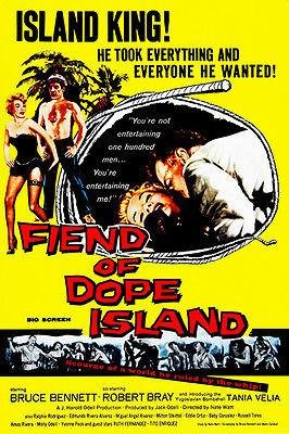 Fiend of Dope Island 1961 Vintage Movie Poster Magnet - Classic Film Collectible for Home Decor, Office, or Gift for Movie Lovers