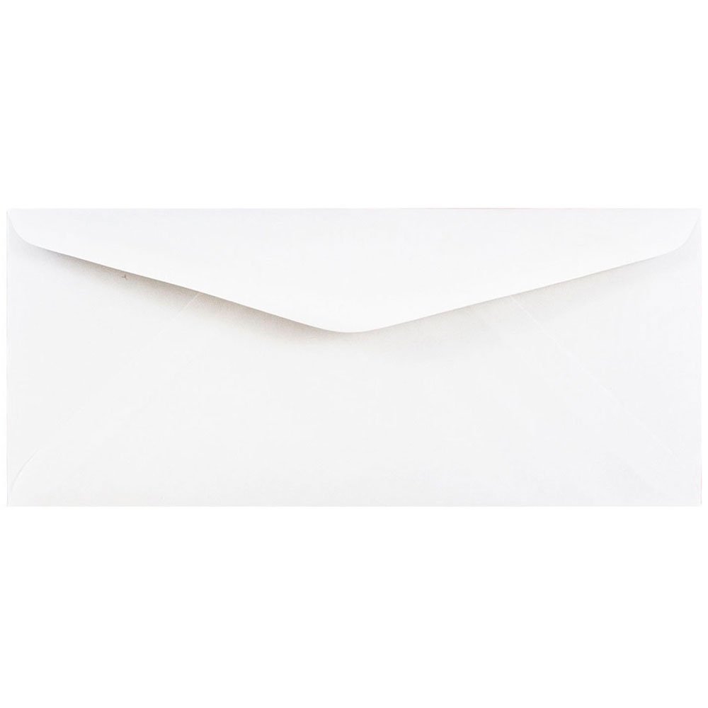JAM PAPER #11 Business Commercial Envelopes - 4 1/2 x 10 3/8 Inches - White - Bulk Pack of 1000 Envelopes per Carton - Perfect for Mailing, Office Documents & Business Correspondence