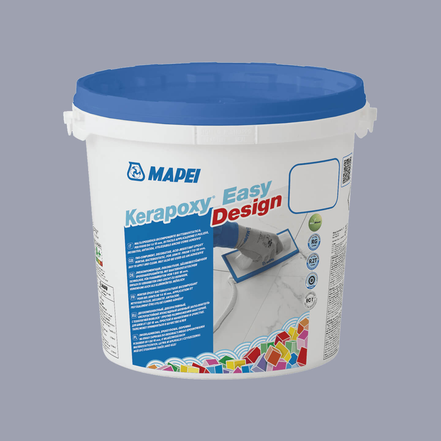 Mapei Kerapoxy Easy Design 3kg Arctic Grey 127 - Premium Epoxy Grout for Tile & Stone - Perfect for Bathrooms, Kitchens & High-Traffic Areas