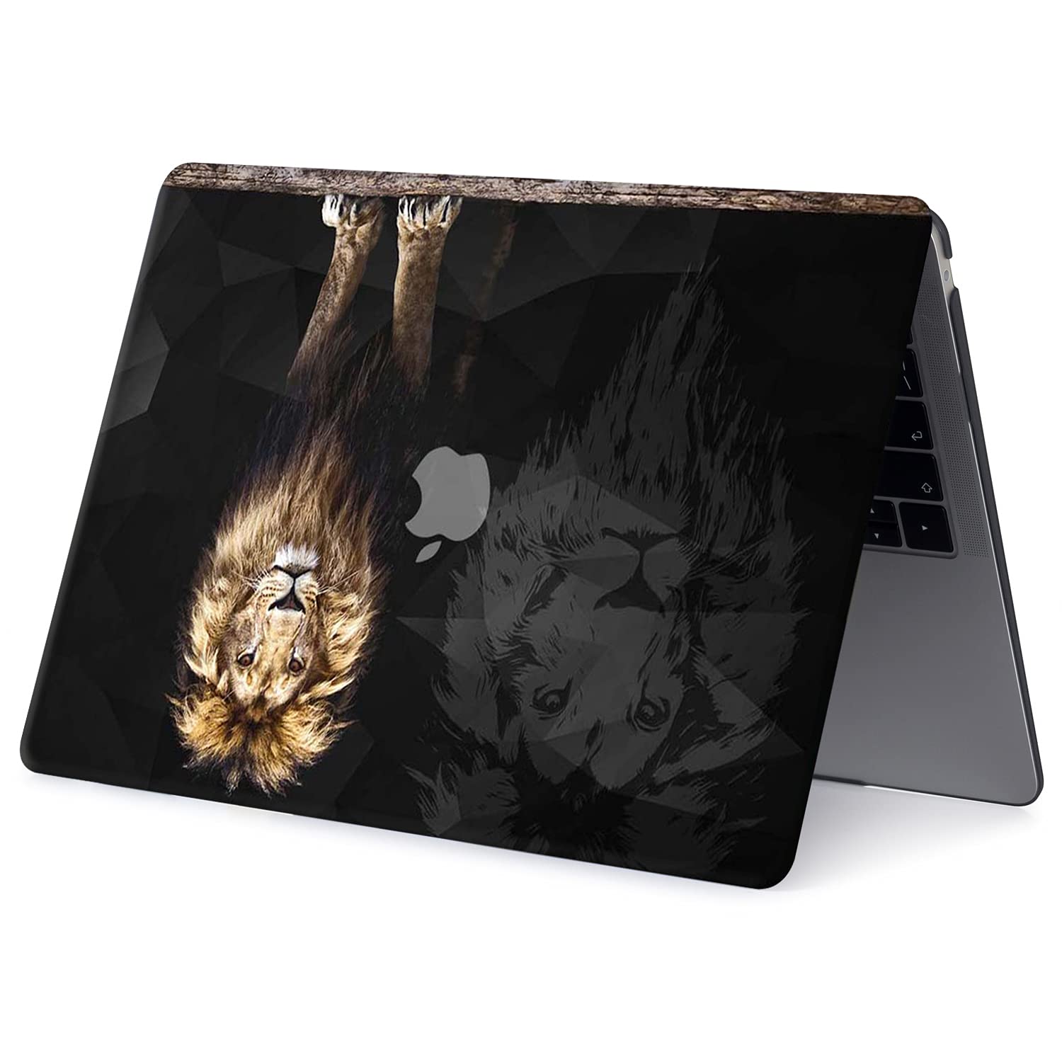 2020-2019 MacBook Pro 16 Inch A2141 Hard Case - Durable Plastic Protective Shell with Keyboard Cover for Touch Bar & ID - Lion 1 A2141 | Perfect for Travel, Work & School