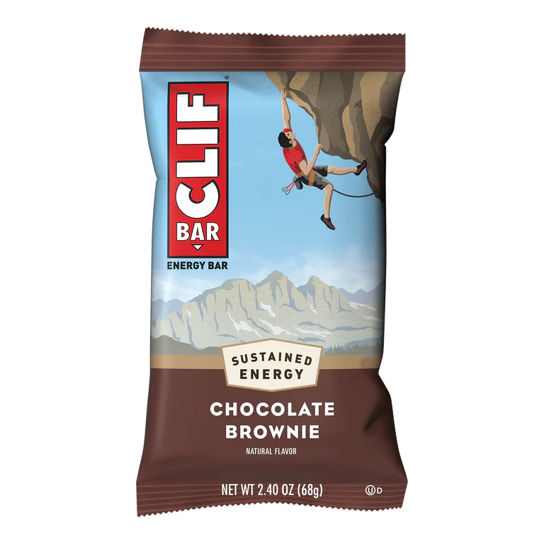Clif Bar Chocolate Brownie Energy Bar - Organic, Gluten-Free Snack for Hiking, Camping & Workout - High Protein & Fiber On-The-Go Nutrition