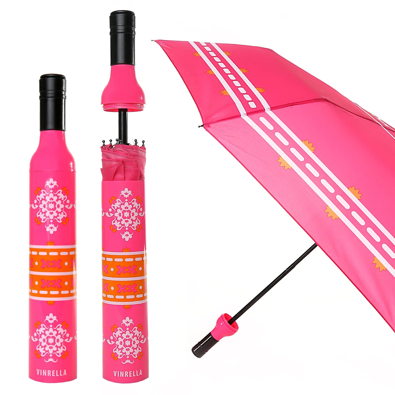 Vinrella Windproof Travel Umbrella - Compact Folding Portable for Men & Women - Perfect for Rainy Days, Commuting, and Outdoor Activities