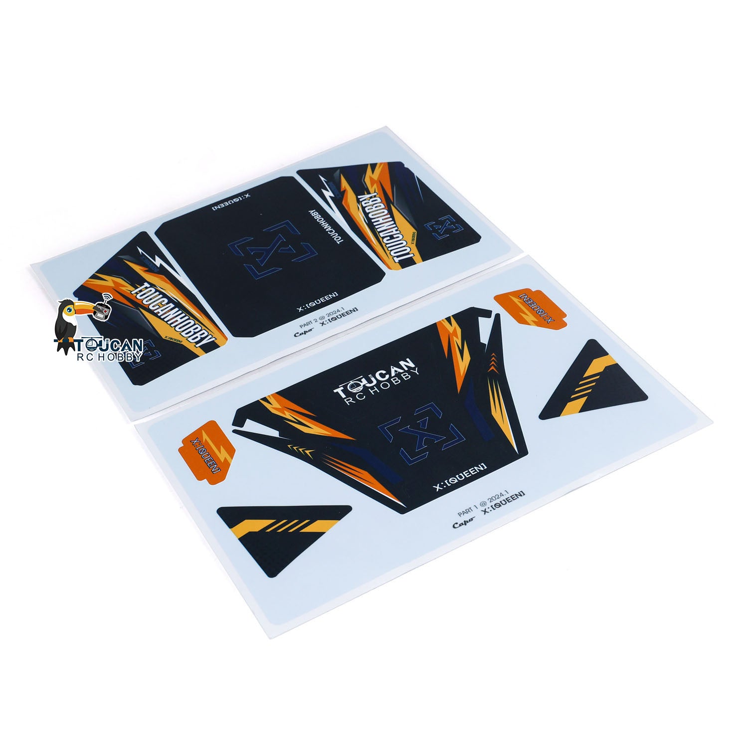 Custom PVC Waterproof Decal Stickers for Capo 1/8 U4 CD1582X RC Crawler - Durable Toucan Design for RC Hobby Vehicles - Perfect for Off-Road Climbing & RC Car Customization