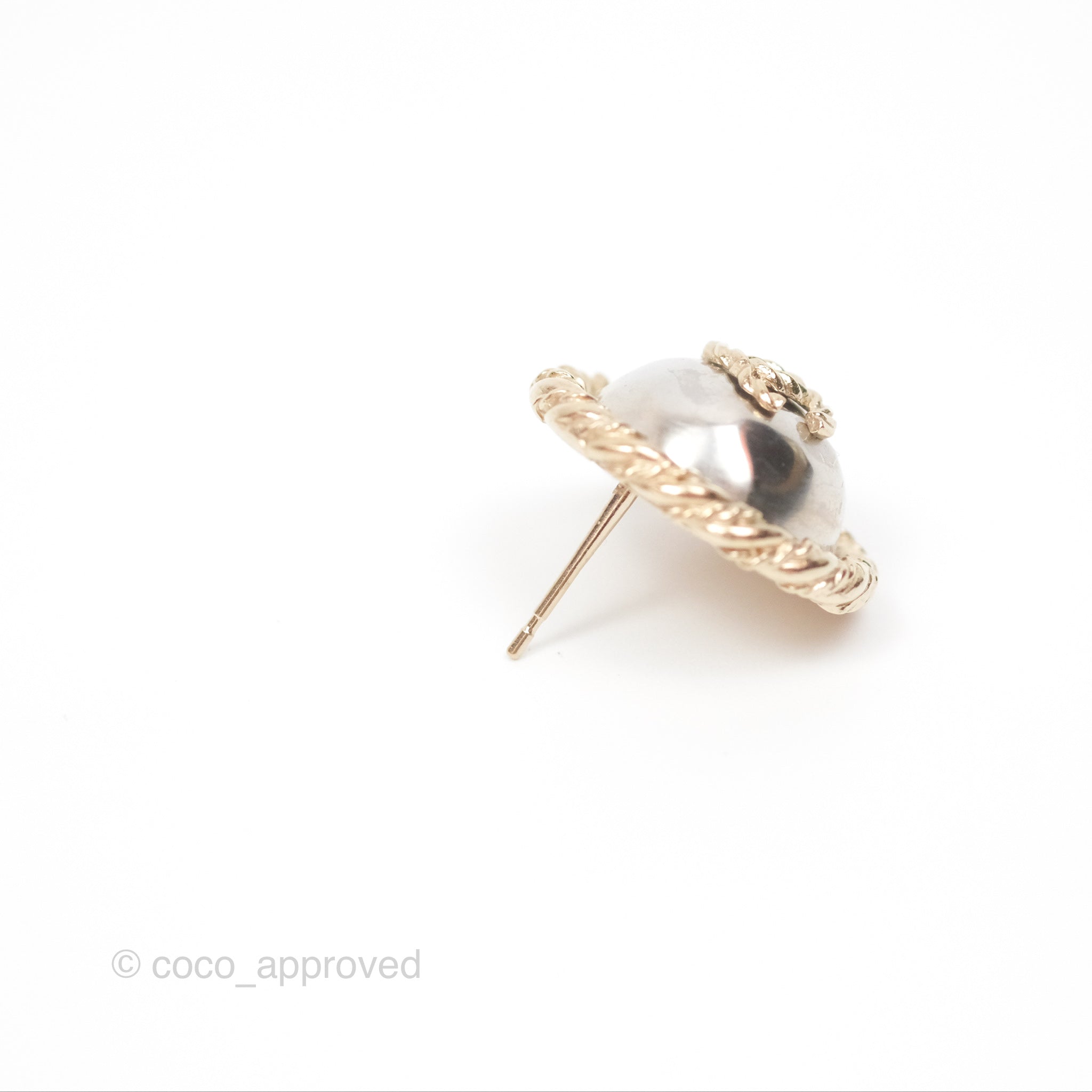 Chanel CC Round Earrings in Gold Tone - Luxury Fashion Jewelry for Women | Perfect for Parties, Weddings & Special Occasions