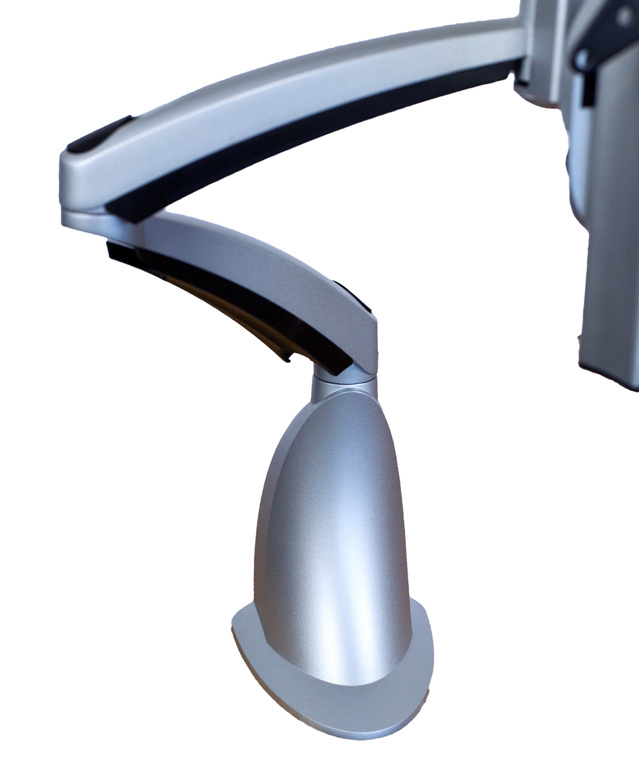Mount-It! Adjustable Monitor Desk Mount - Full Motion Swivel & Tilt Stand with Quick Release Arm & Grommet Base for Single Screen (22-35 Inch) - Perfect for Home Office, Gaming Setup & Workspace Ergonomics